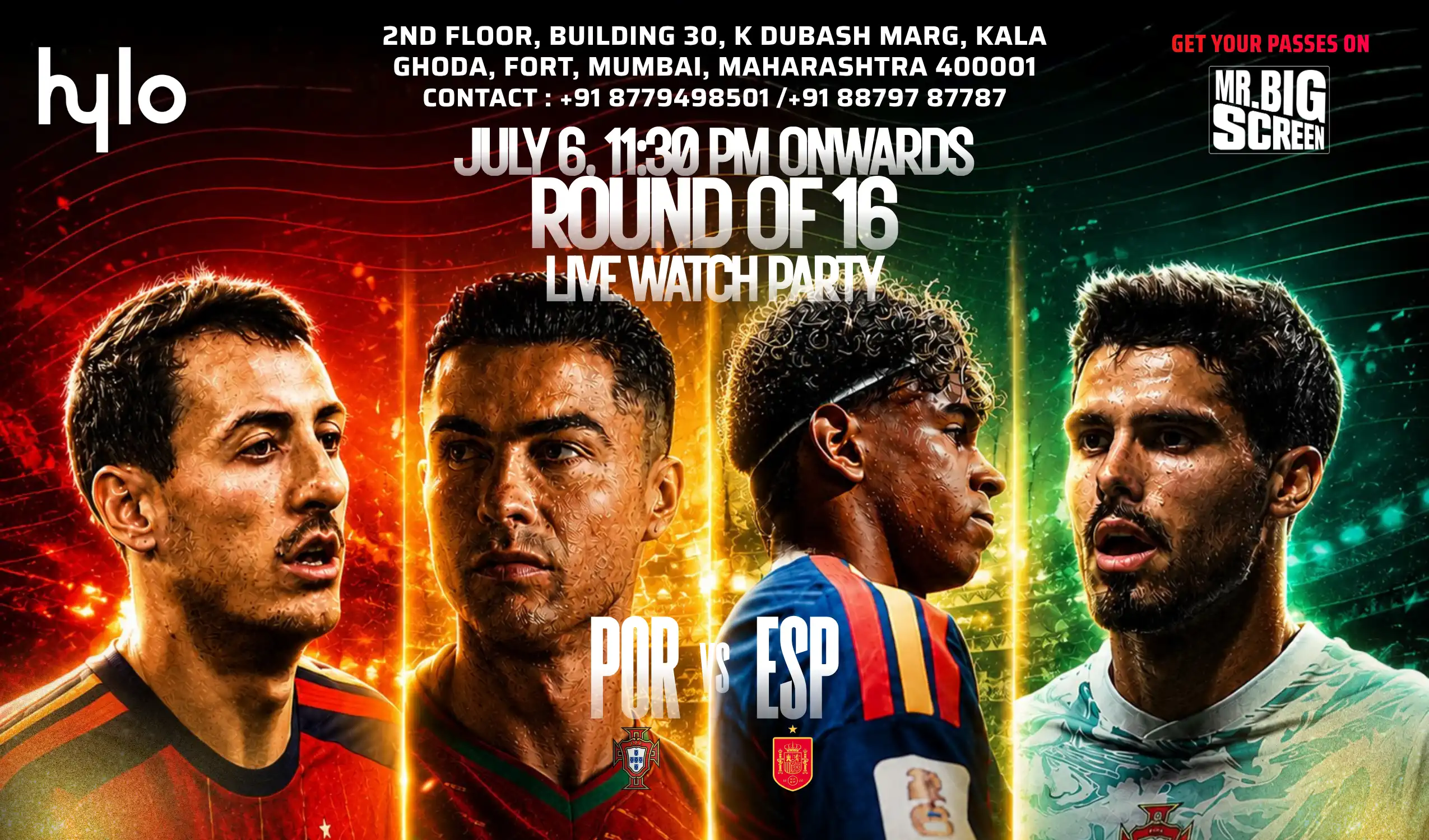 FIFA World Cup 2026-Live Screening-Portugal Vs Spain, Hylo- Kala Ghoda, Mumbai